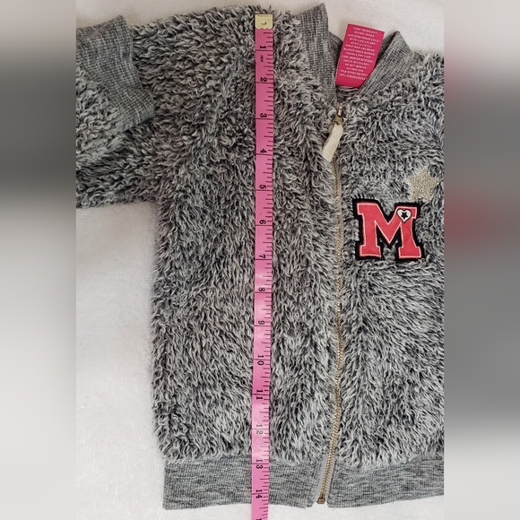Disney Minnie Mouse Toddler Fleece Jacket Grey Size 18 Month - Picture 13 of 16